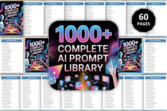 Download 1000+ Complete AI Prompt Library - Premium Resources