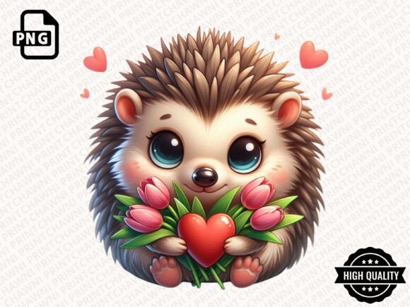 Download Cute Animal with Flowers Clipart PNG - Flowers Collection