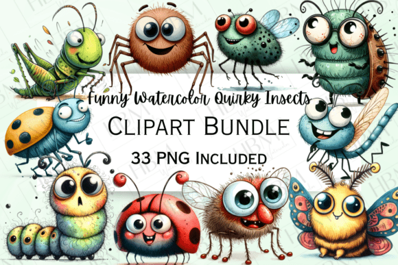Download Funny Quirky Insects Clipart - Funny Collection