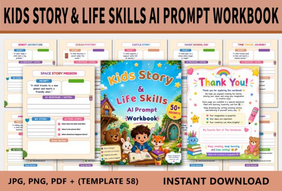 Download Kids Story &amp; Life Skills AI Prompt Work - Ai prompt Collection