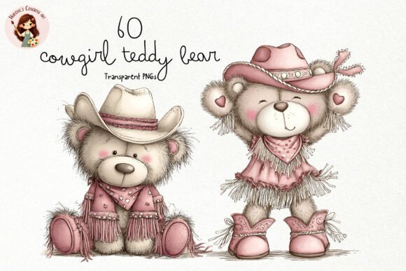 Download Cute Cowgirl Teddy Bear PNG Clipart - Teddy bear png Collection