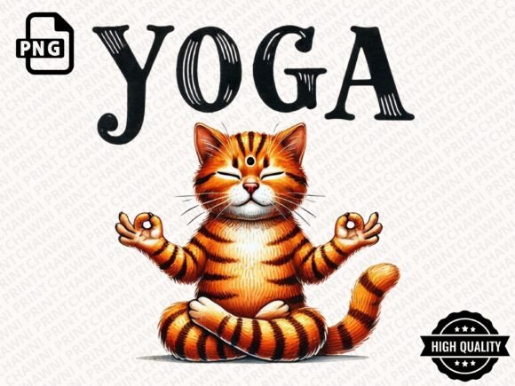 Download Funny Cat Doing Yoga Clipart PNG - Funny Collection