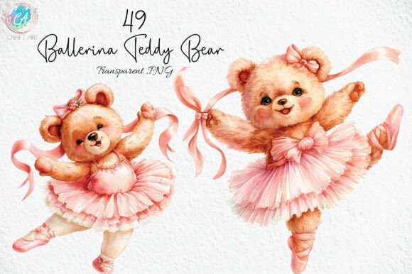 Download Ballerina Teddy Bear PNG Clipart - Teddy bear png Collection