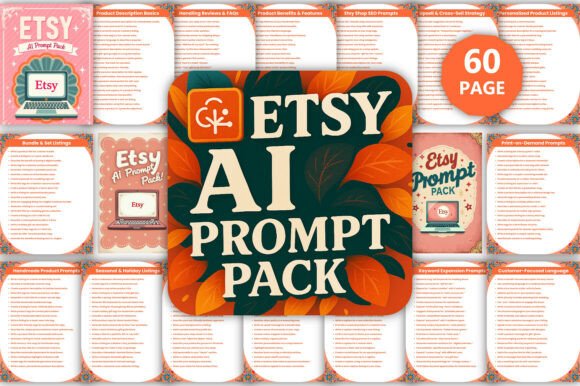 Download Etsy AI Prompt Pack Canva Kdp - Premium Resources