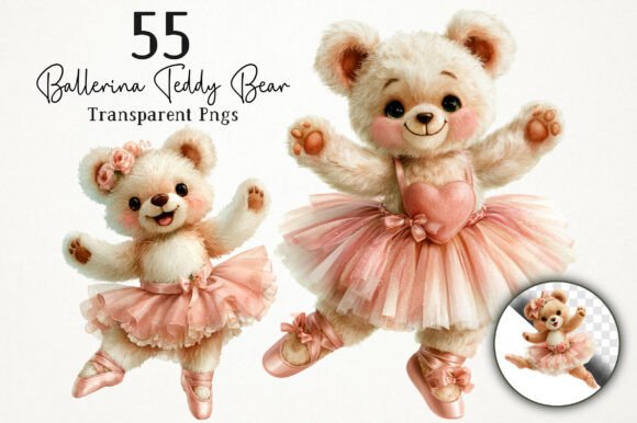 Download Ballerina Teddy Bear PNG Clipart - Teddy bear png Collection