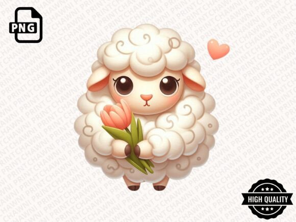 Download Cute Animal with Flowers Clipart PNG - Flowers Collection