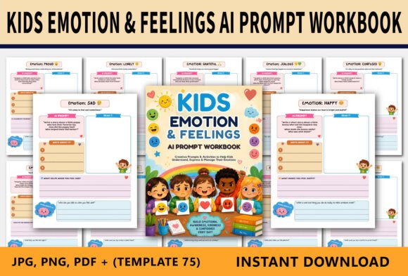 Download Kids Emotion &amp; Feelings AI Prompt Workbo - Ai prompt Collection