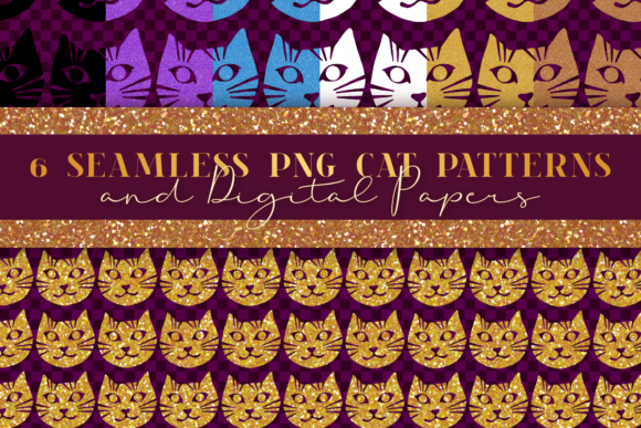 Download Funny Glitter Cat PNG Overlay Patterns - Funny Collection