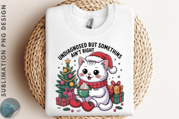 Download Funny Christmas Cat PNG Sublimation Art - Funny Collection